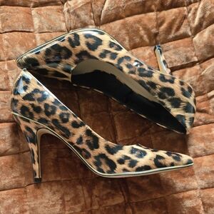 Marc New York Leopard-Print Pointed Toe High Heels